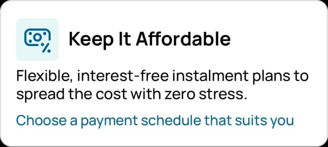 Spread the cost of your NVQ Level 2 Bathroom Fitting course with interest-free instalments