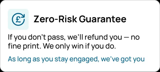 Full refund guarantee for NVQ Level 3 Carpentry if you don’t pass